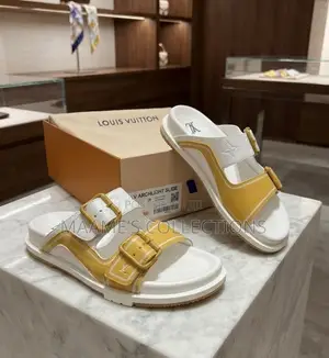 Louis Vuitton Double-Buckle Slide Sandals