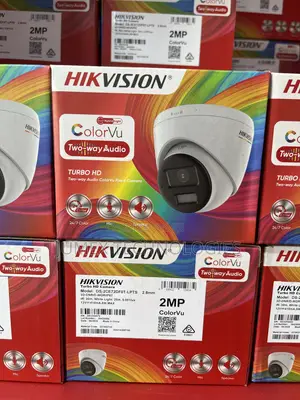 Hikvision Colorvu 2way Audio Analog Camera Dome Ds-2ce72df0t-LPTS 2mp