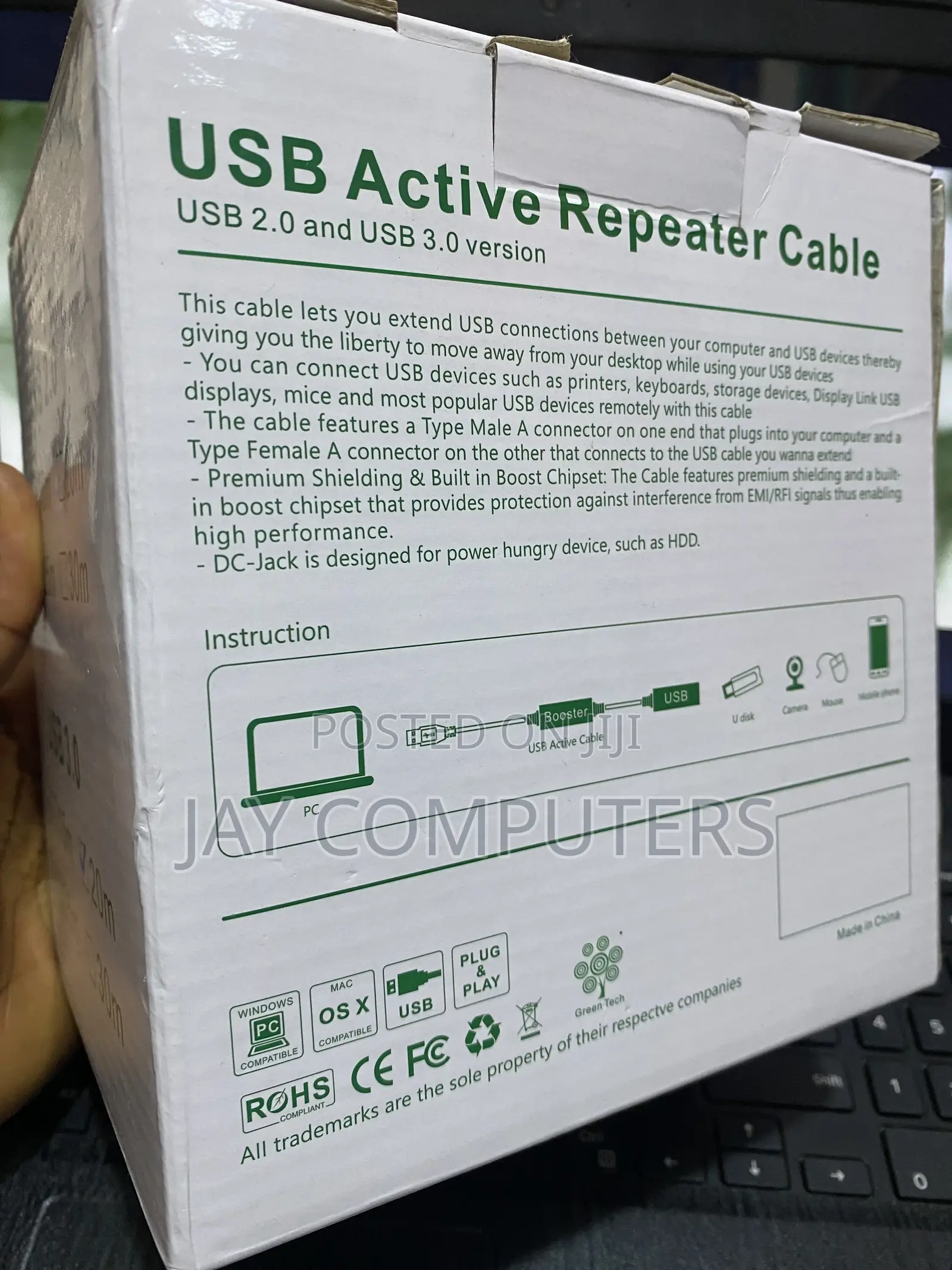 3.0 USB Active Repeater Cable (USB Extension Cable)