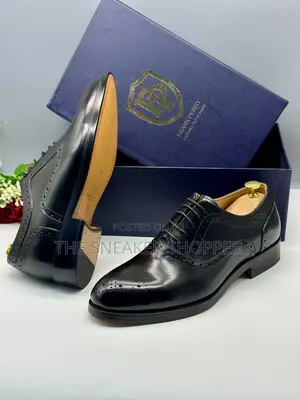 Frank Perry Oxford Brogue Shoe - Black