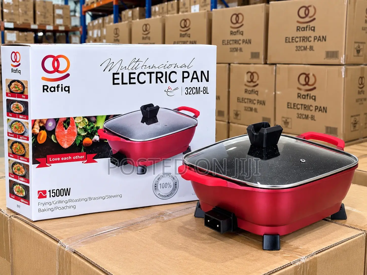 8L Multi Functional Multi Purpose Electric Cooking Pot/Pan Extra Large