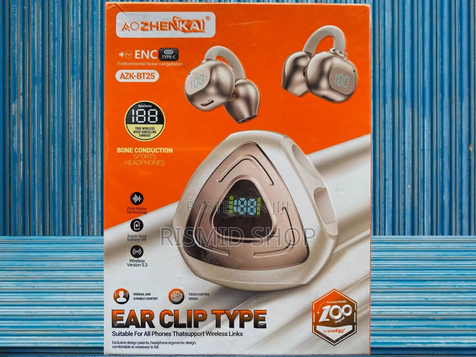 Ao Zhenkai Azk-Bt25 Bluetooth Clip-on Earphones