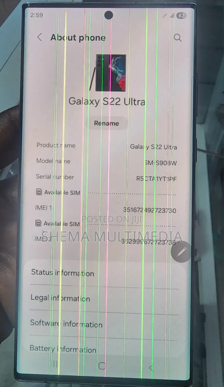 Samsung Galaxy S22 Ultra 5G 128 GB Black