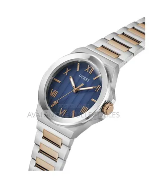 Guess Double Tone Gent's Watch 43mm  Case Size.