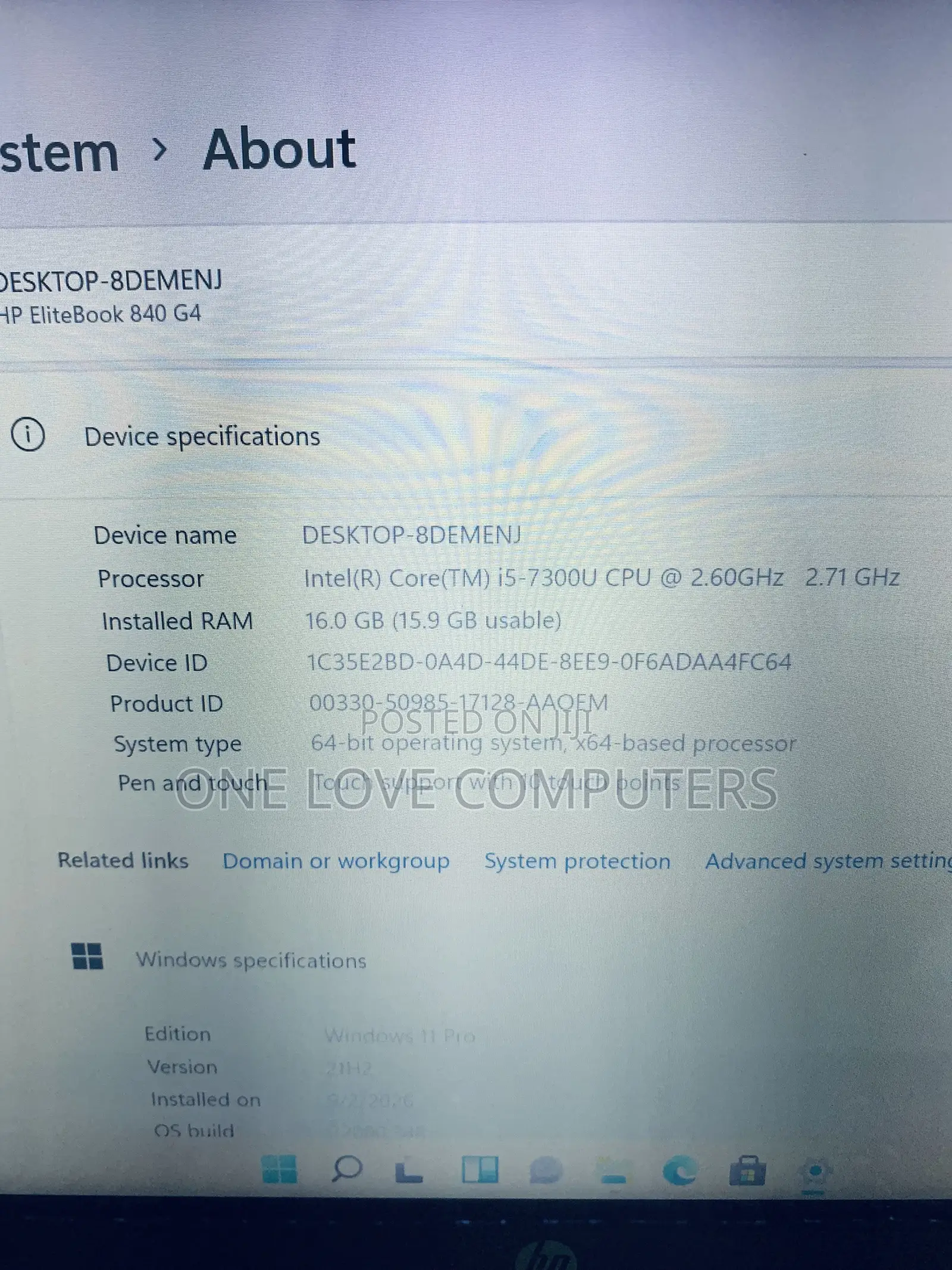 Laptop HP EliteBook 840 G4 16GB Intel Core i5 SSD 256GB