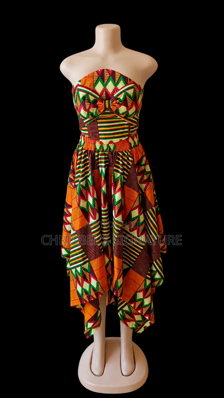 A Handkerchief Skirt With a Corset Top