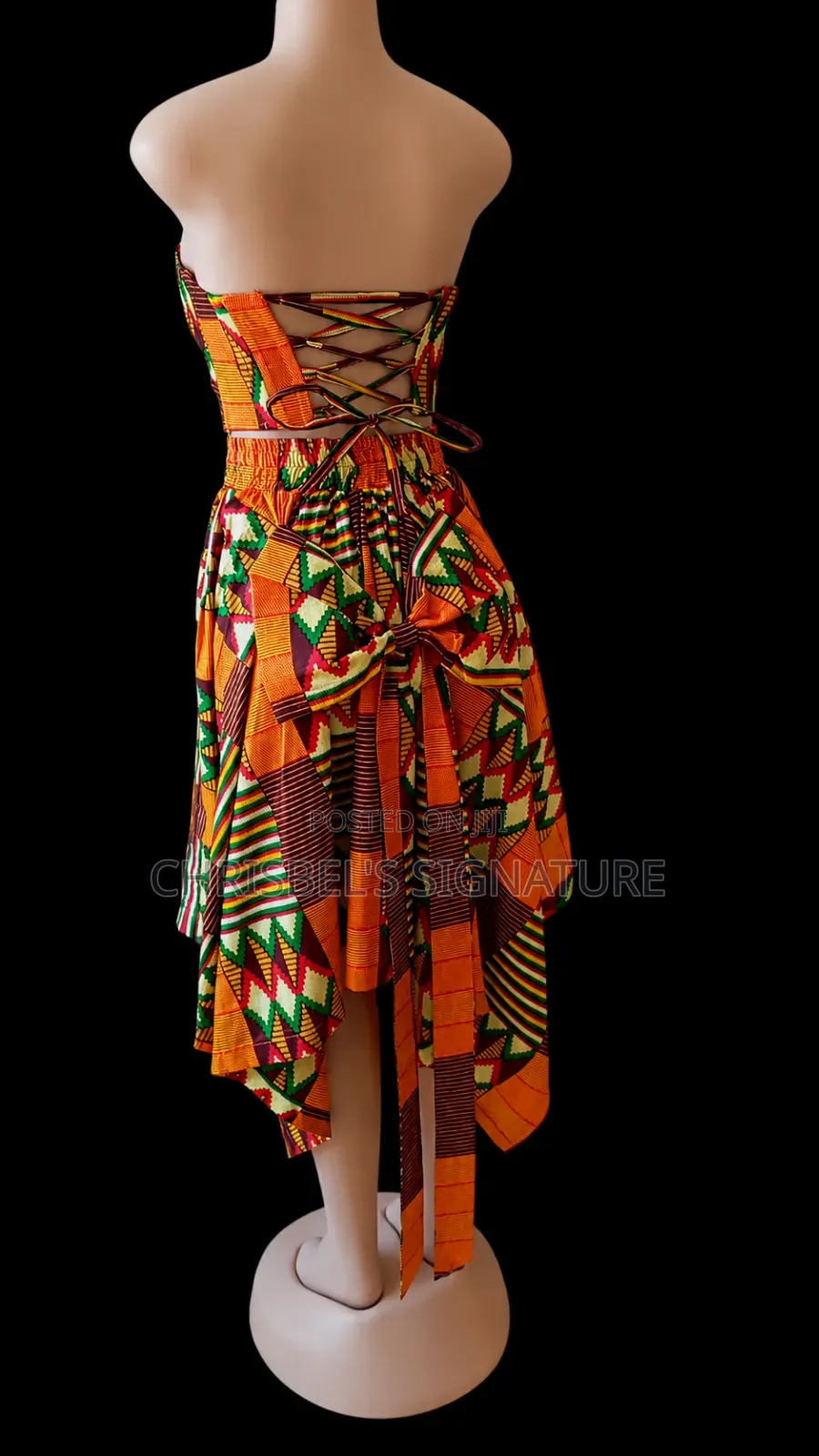 A Handkerchief Skirt With a Corset Top