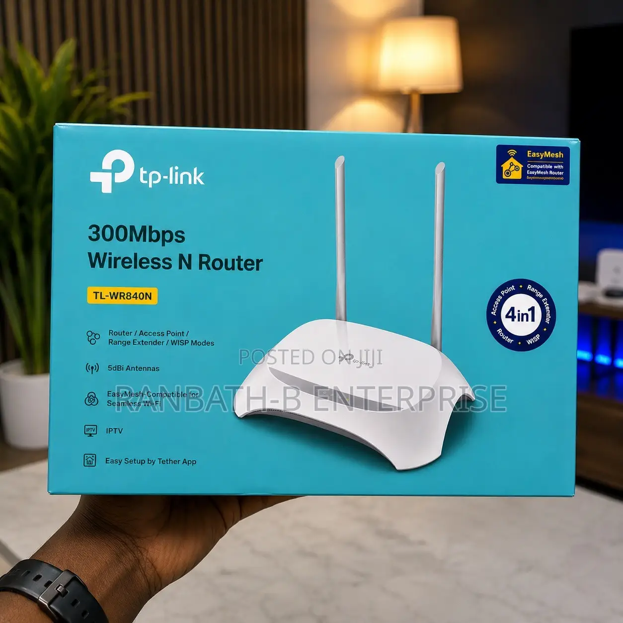 TP-Link TL-WR840N 300Mbps Router — Strong, Reliable & Easy to Set Up