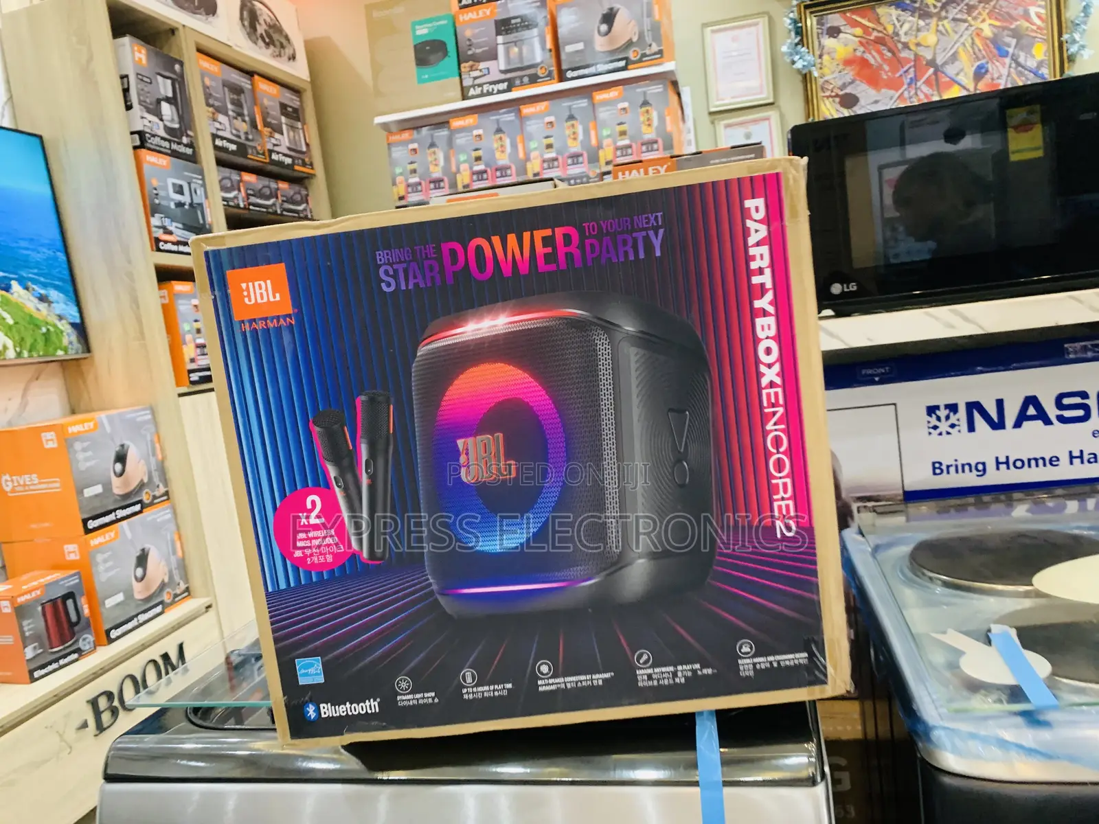 High Quality JBL PartyBox Encore Essential 2 Portable Speaker With Mic