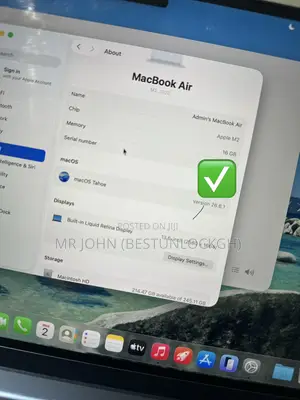 Laptop Apple MacBook Air 2022 M2 16GB Apple M2 SSD 256GB