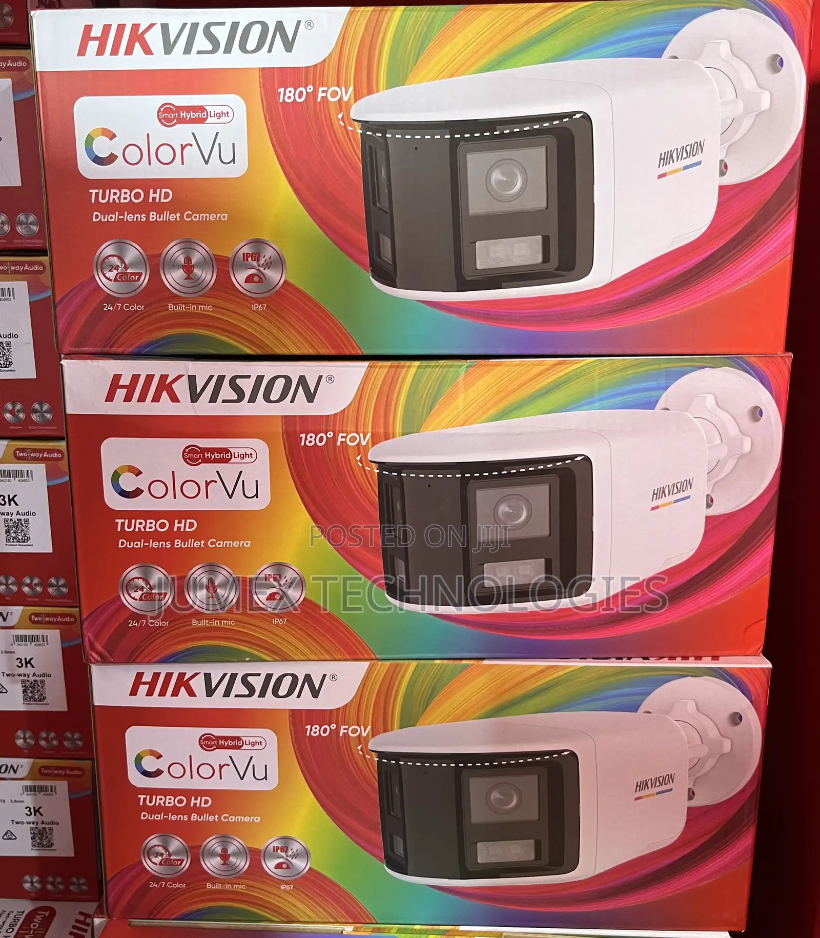 Hikvision Ds-2ce12kf3tp-DLS Analog 3k / 5mp Colorvu Camera 2way Audio