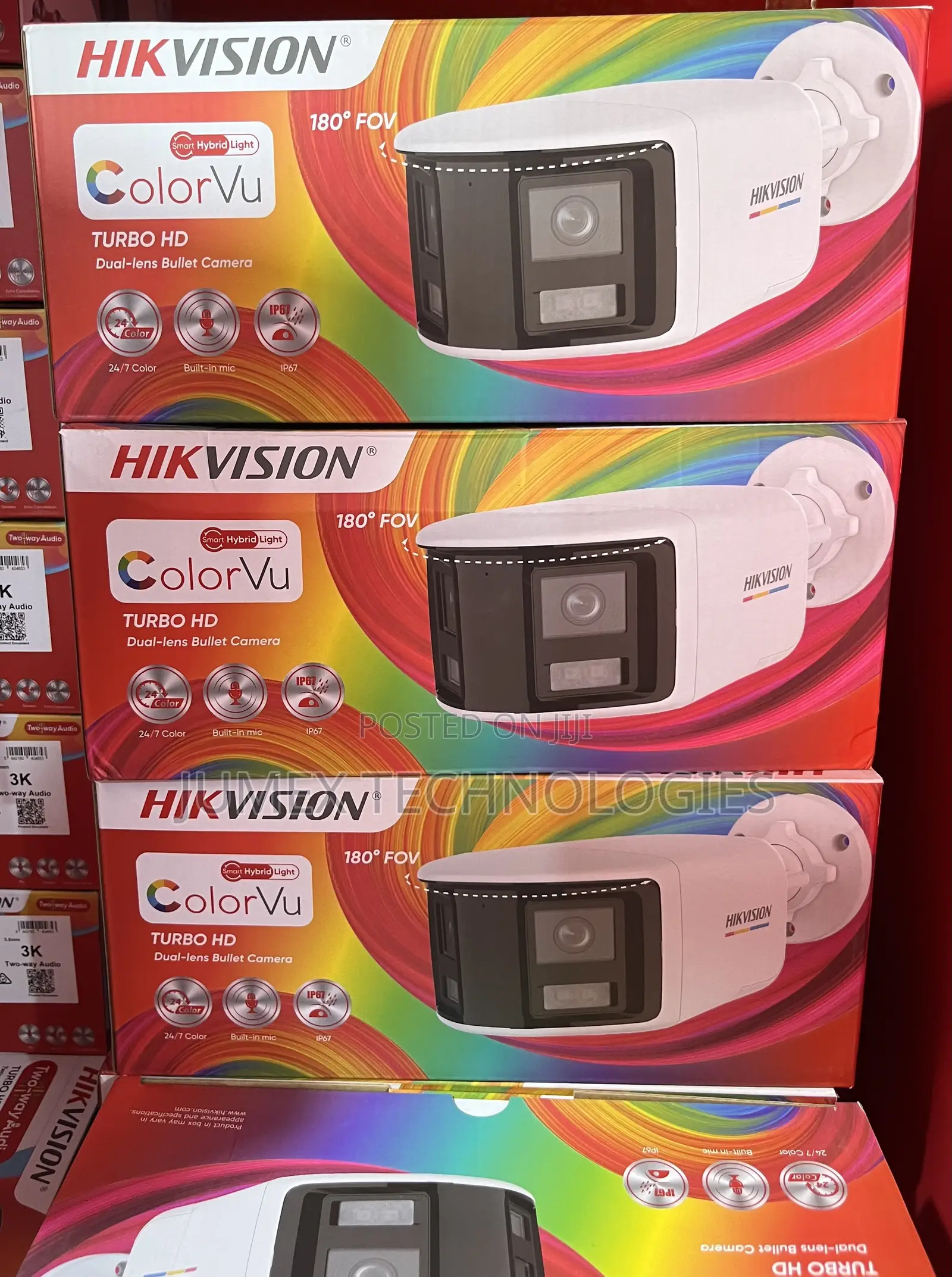 Hikvision Ds-2ce12kf3tp-DLS Analog 3k / 5mp Colorvu Camera 2way Audio