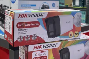 Hikvision Analog Camera 3k/5mp 2way Audio With Siren Ds-2ce16k0t-LPXTS