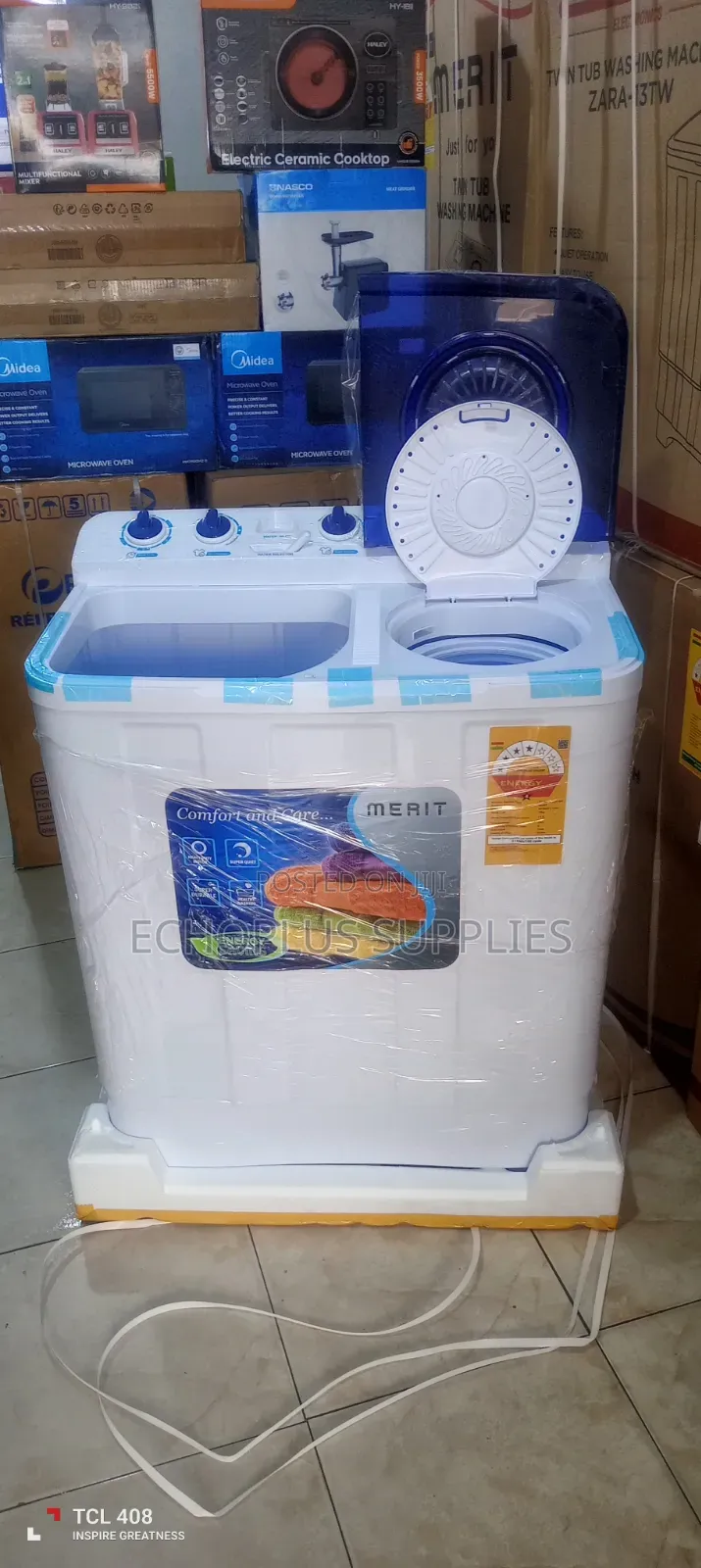 Merit 10kg Washing Machine/Twin Tub