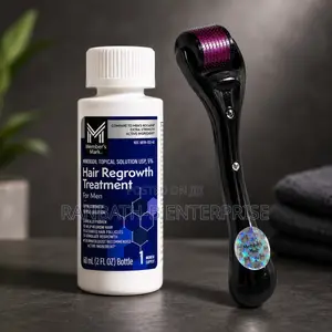 Member’s Mark Minoxidil 5% + Derma Roller Combo | Fuller- Hair Routine