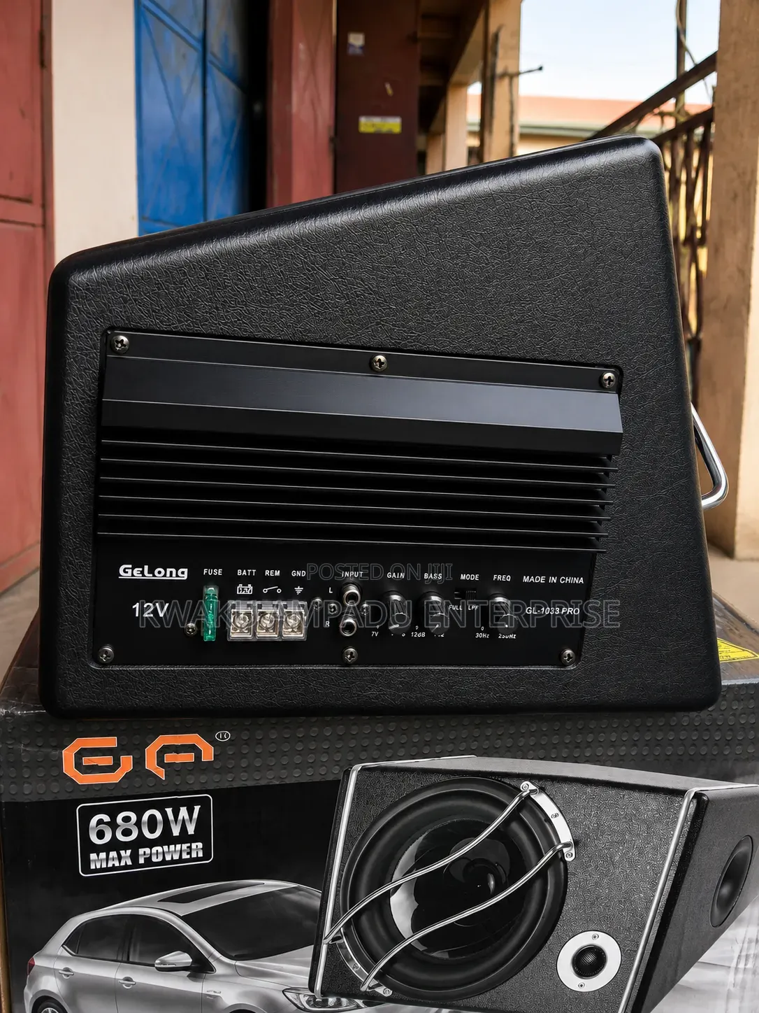 10" Trapezoidal Car Subwoofer – 680W MAX POWER
