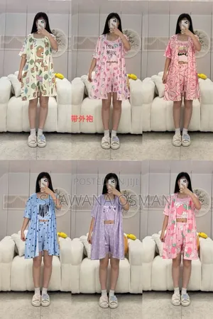 3 in 1 Night Wear With Morning Coat