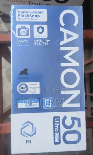 New Tecno Camon 50 Ultra 512 GB Black