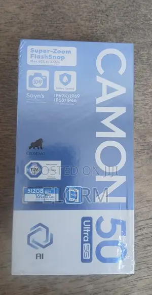 New Tecno Camon 50 Ultra 512 GB Black