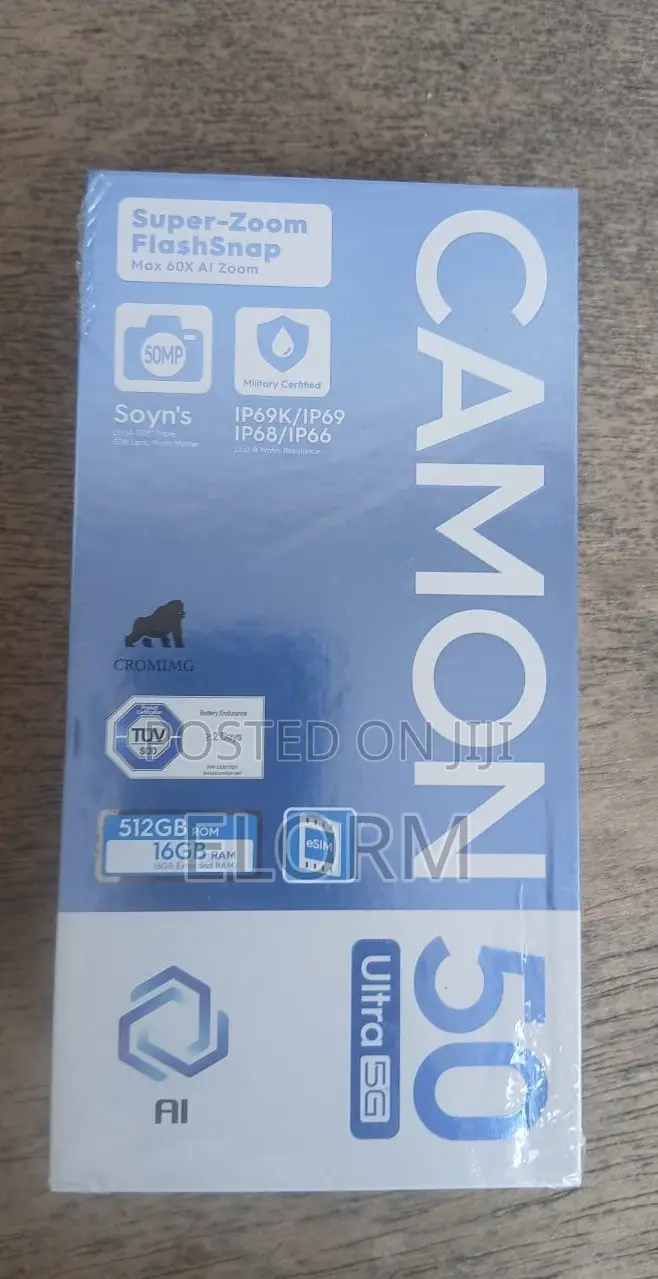 New Tecno Camon 50 Ultra 512 GB Black