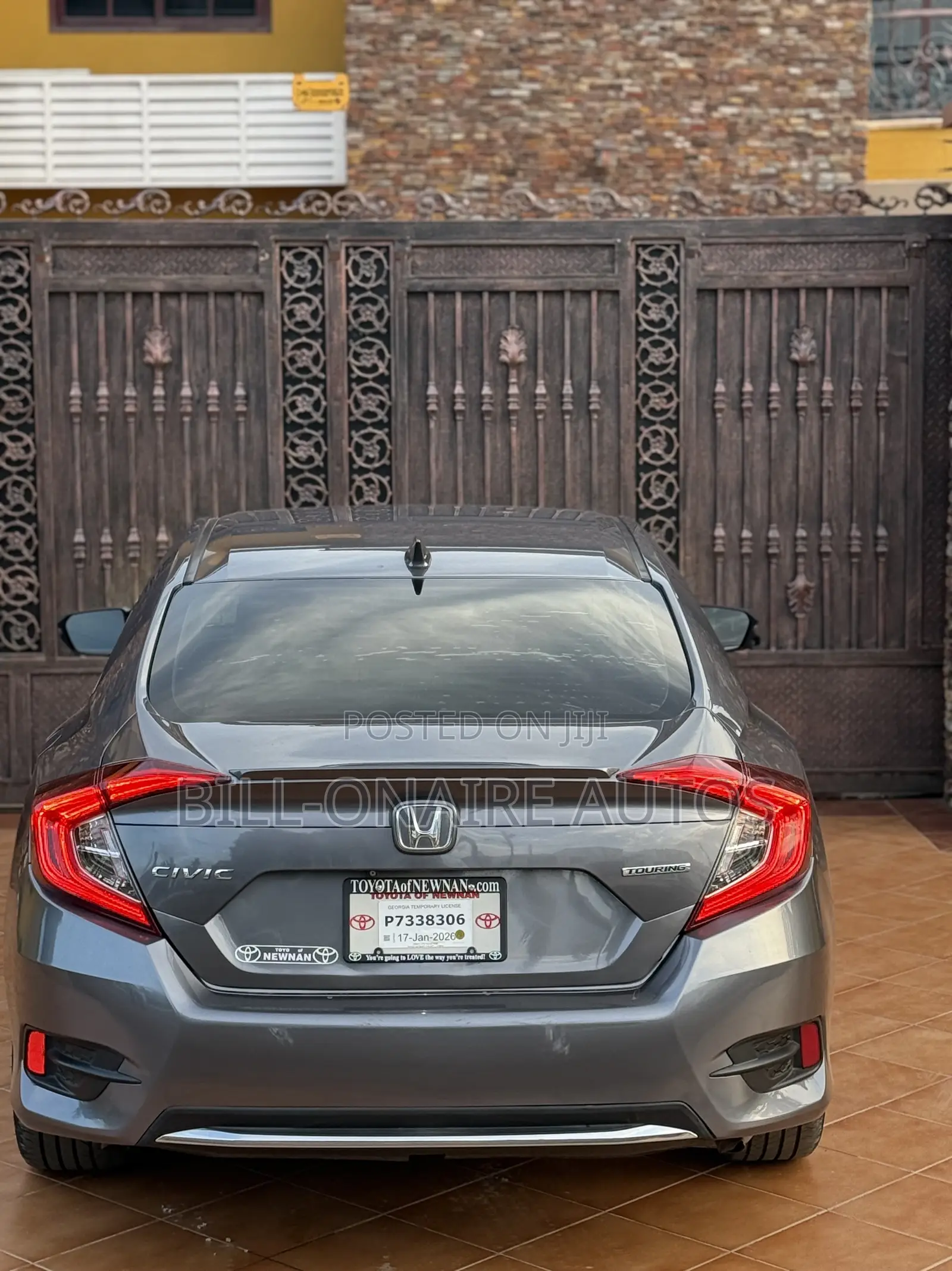 Honda Civic Touring Sedan 2019 Gray