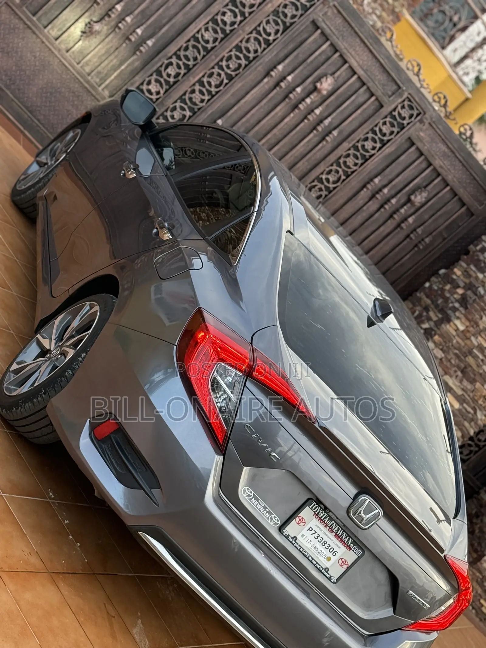 Honda Civic Touring Sedan 2019 Gray
