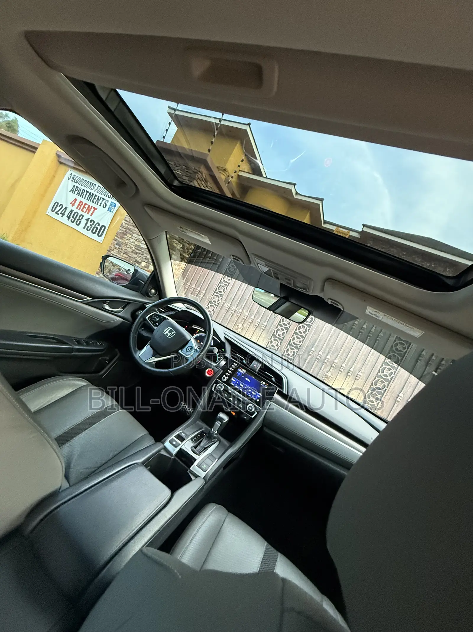 Honda Civic Touring Sedan 2019 Gray