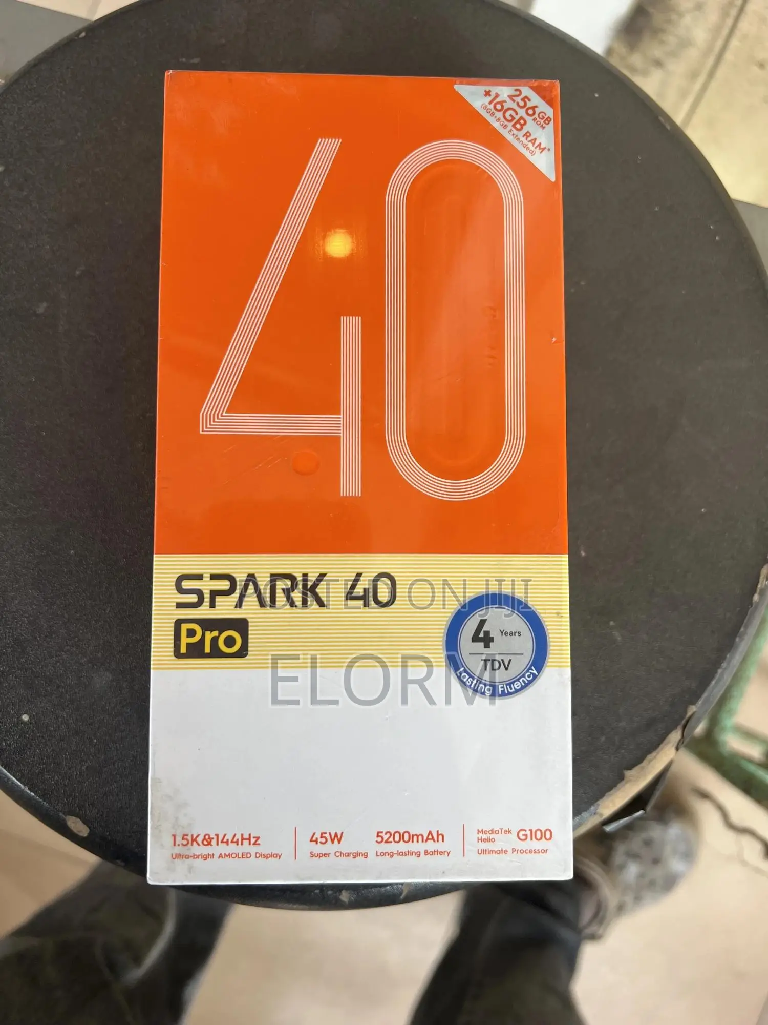 New Tecno Spark 40 Pro 256 GB Black