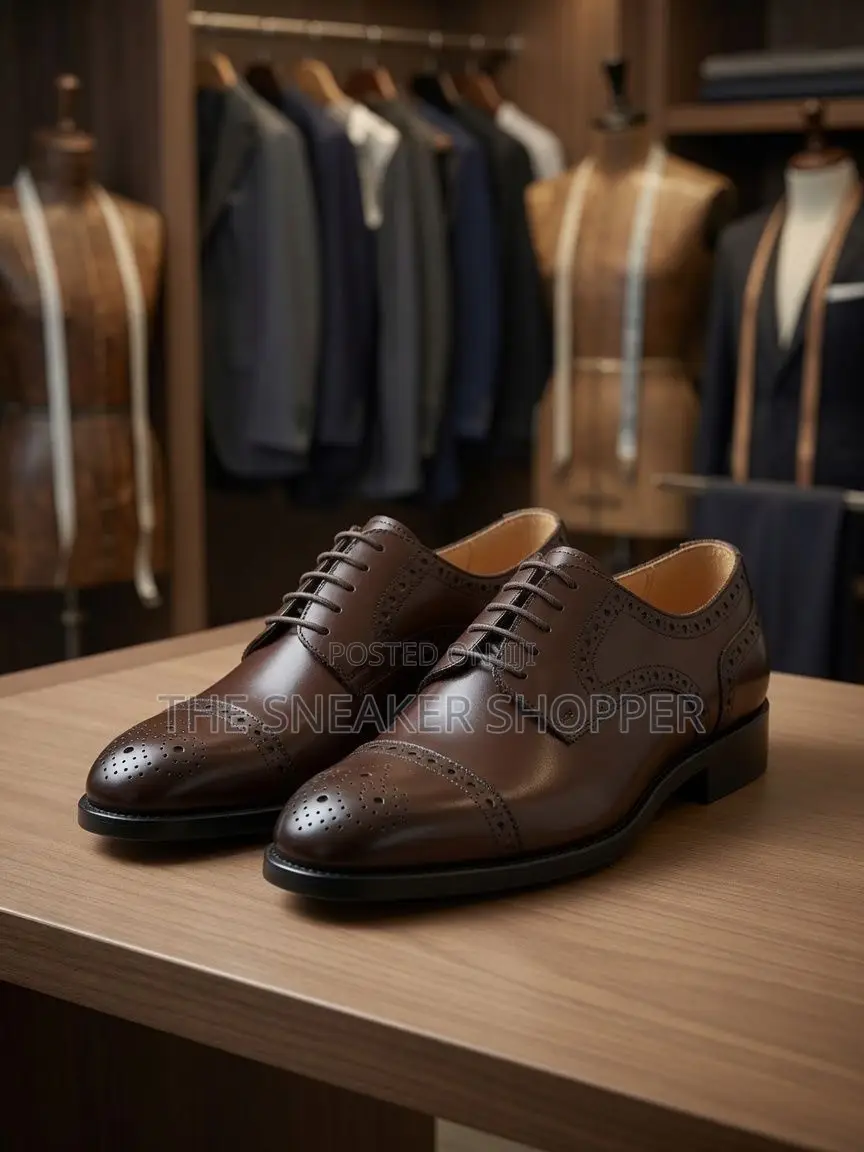 Brown Derby Cap-Toe Brogue Shoe