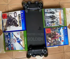 PS4 Slim With 6games