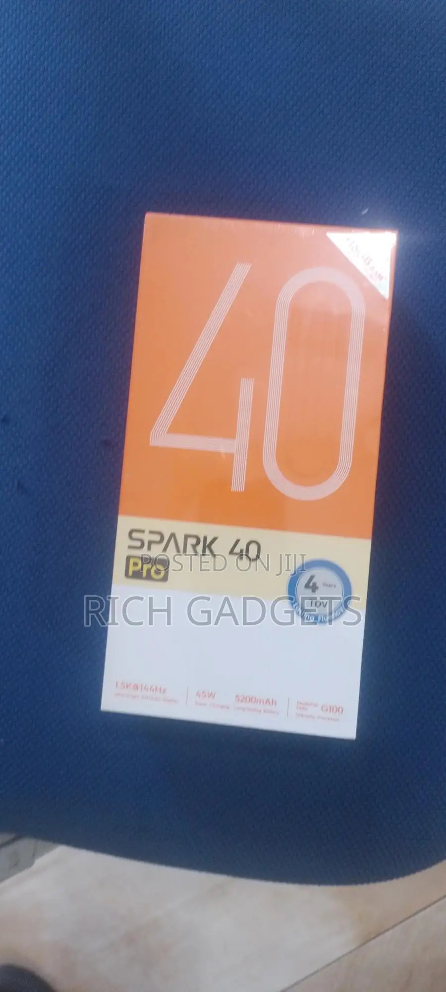 New Tecno Spark 40 Pro 256 GB Black