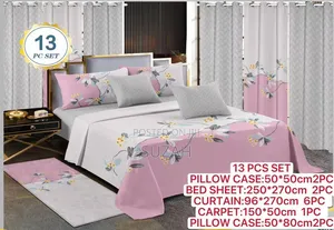Set Curtains, Carpet and Bedsheets