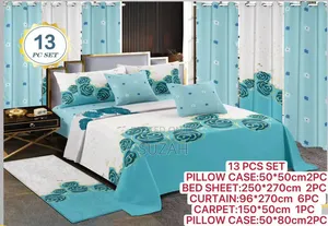 Pack of Bedside Mat, Bedsheets, Curtains,etc