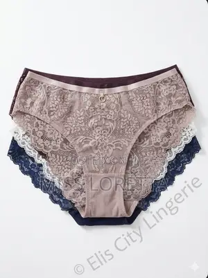 6piece Lace Panties - Multicolor
