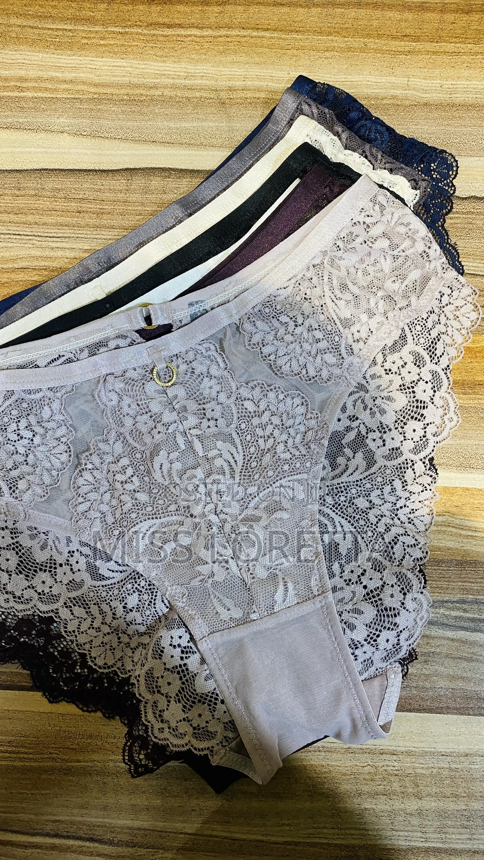 6piece Lace Panties - Multicolor