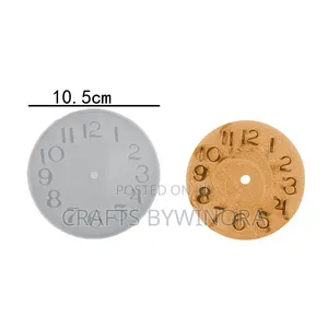 Clock Silicone Mold for Epoxy Resin – Hollow & Arabic Designs