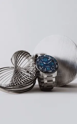 Movado Bold Blue Dial Gent's Titanium Watch 43mm Case Size