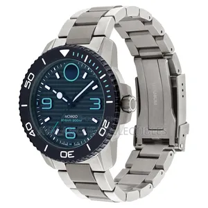 Movado Bold Blue Dial Gent's Titanium Watch 43mm Case Size