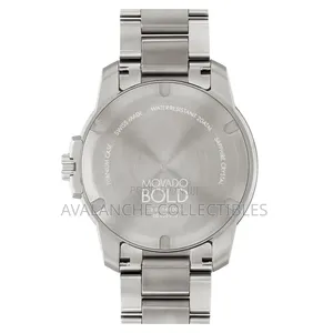 Movado Bold Blue Dial Gent's Titanium Watch 43mm Case Size