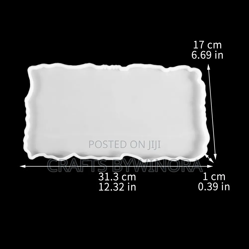 Rectangular Tray Silicone Mold for Epoxy Resin