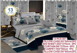 All in One Package of Curtains, Pillowcases and Bedsheets