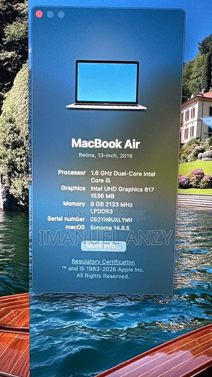Laptop Apple MacBook Air 2019 8GB Intel Core i5 SSD 256GB