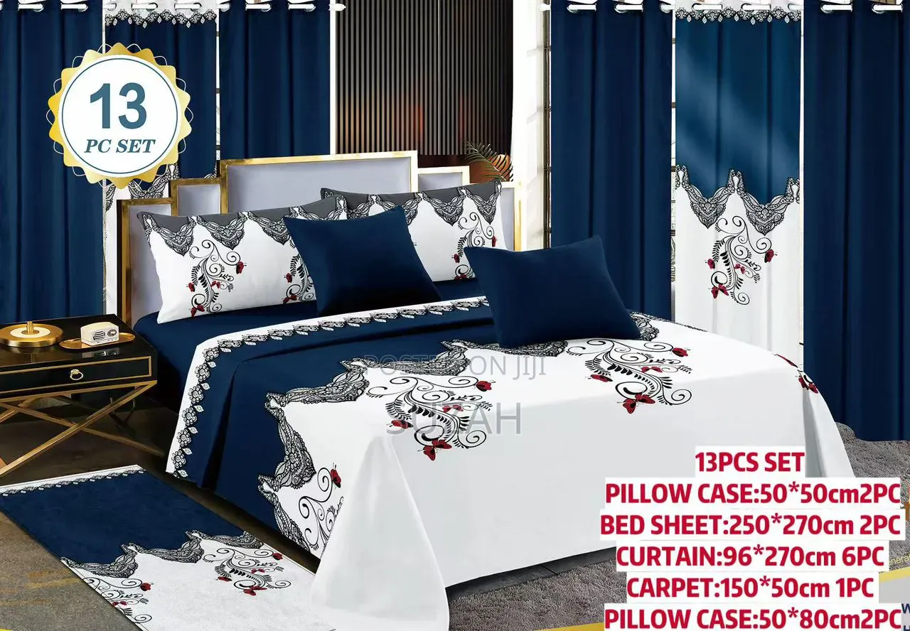 13 in One Pack of Pillowcases, Bedsheets and Curtains