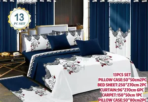 13 in One Pack of Pillowcases, Bedsheets and Curtains