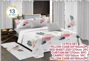13 in One Pack of Pillowcases, Bedsheets and Curtains