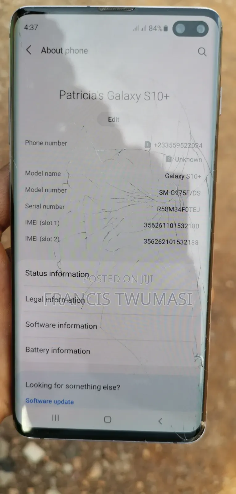 Samsung Galaxy S10 Plus 128 GB Black