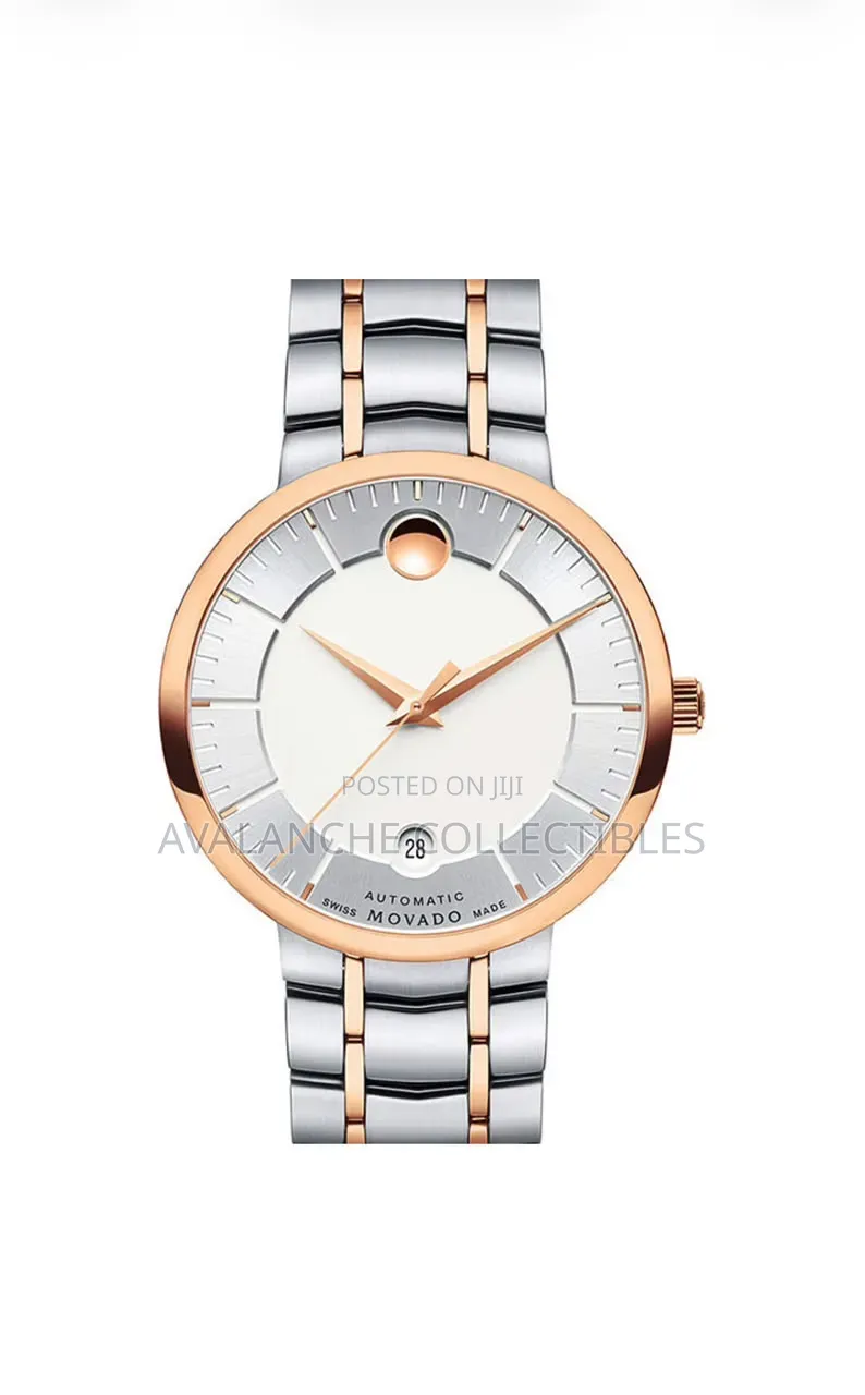 Movado Automatic Double Tone Automatic Gent's Watch 44mm Case Size