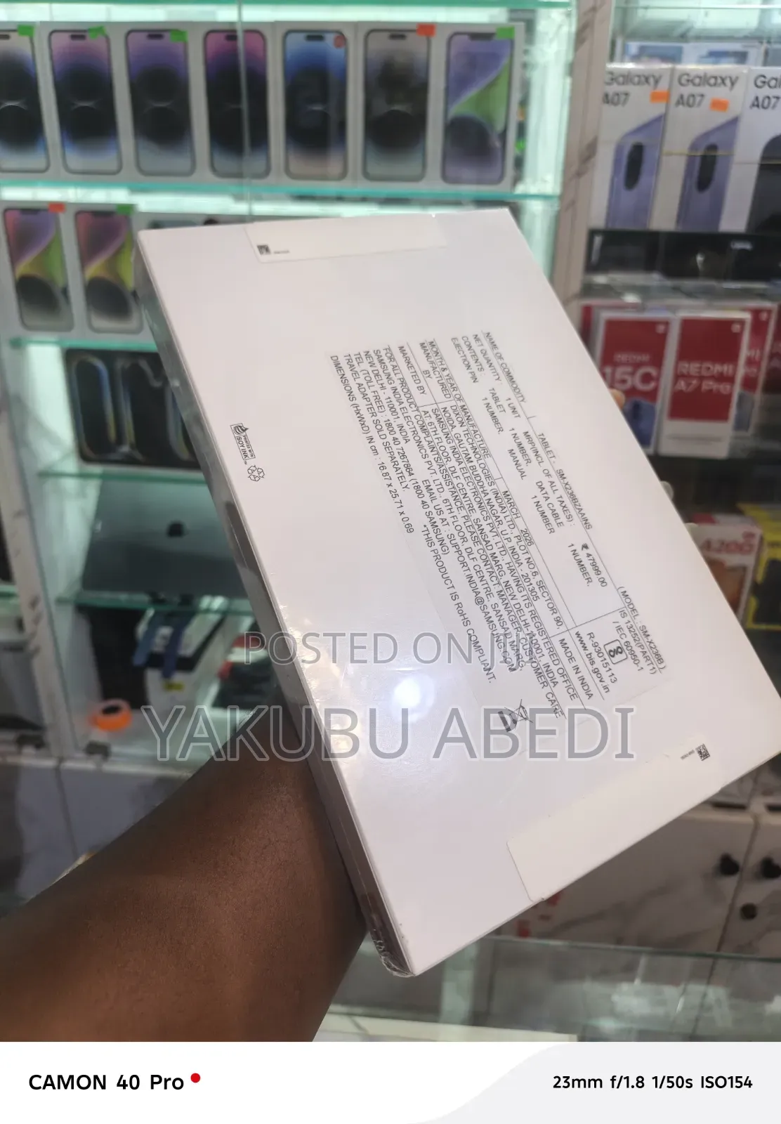 New Samsung Galaxy Tab A11+ 256 GB Black