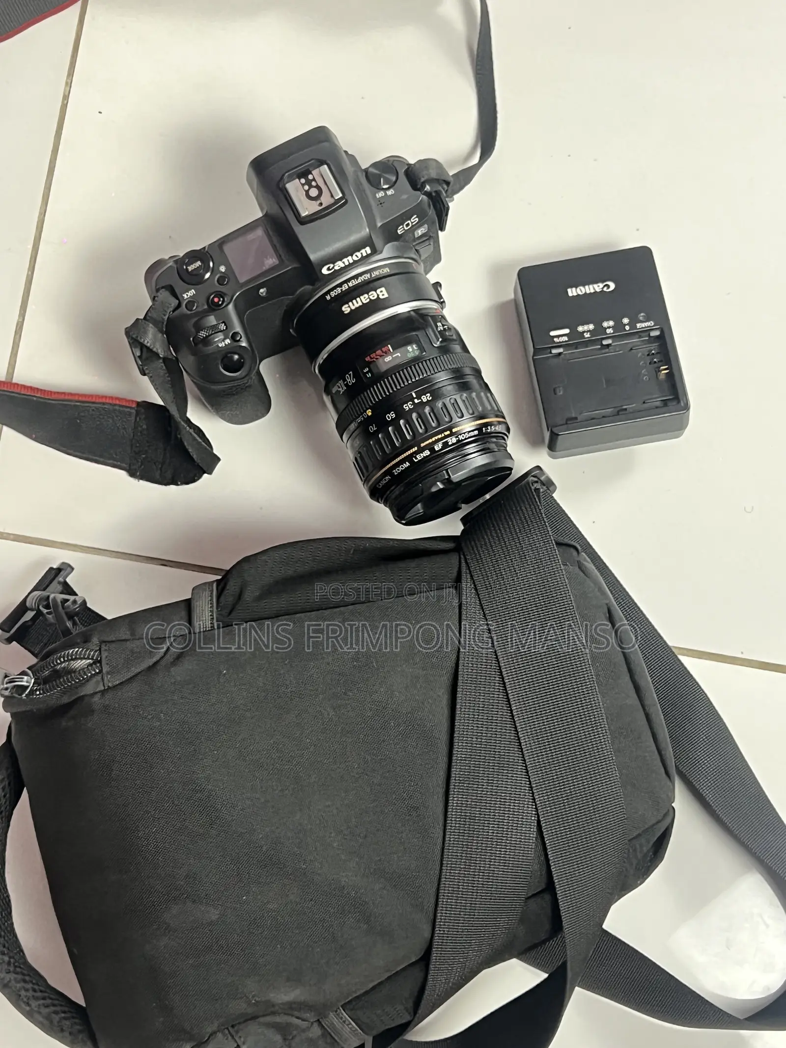 Canon R + Adapter + Charger + Camera Bag + 28-108 Mm Lens
