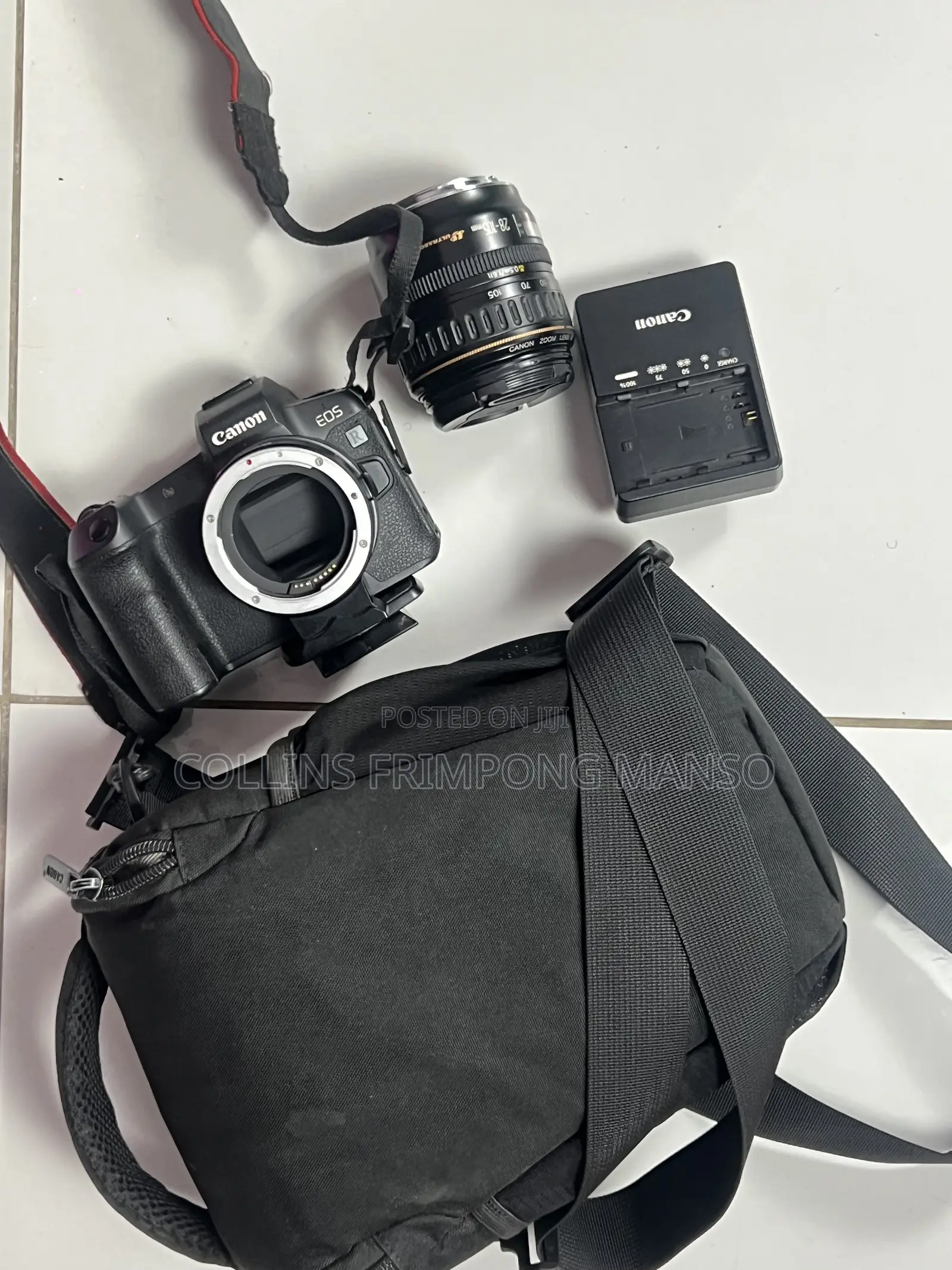 Canon R + Adapter + Charger + Camera Bag + 28-108 Mm Lens
